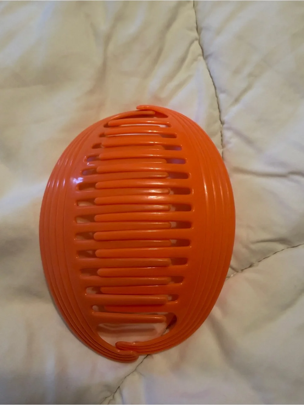 Set of Vintage Goody TZERS Claw Combs in Orange and Yellow